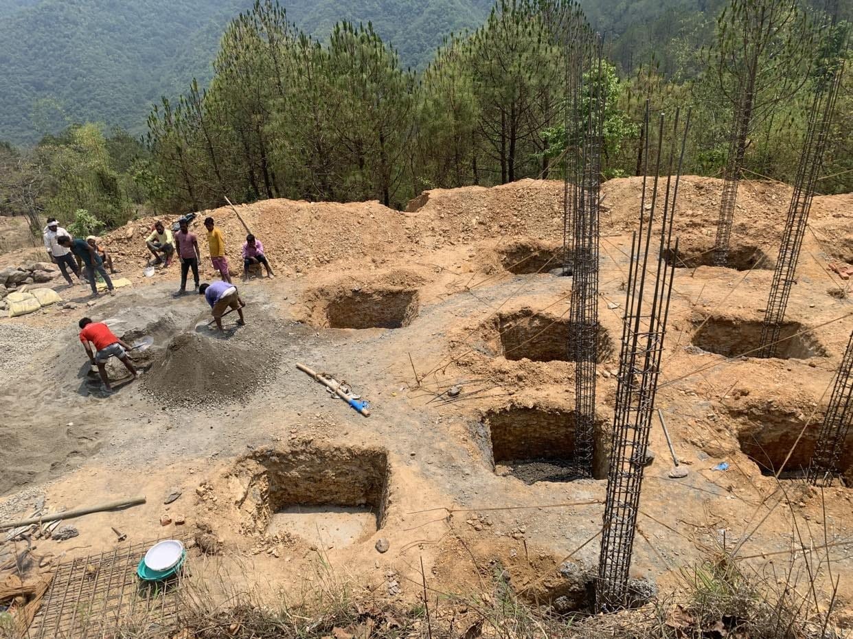 ताहुँको वन कार्यालयको भवन निर्माणकार्यमा लापर्बाही