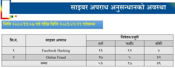 पाल्पामा बढ्दो साइबर अपराध           